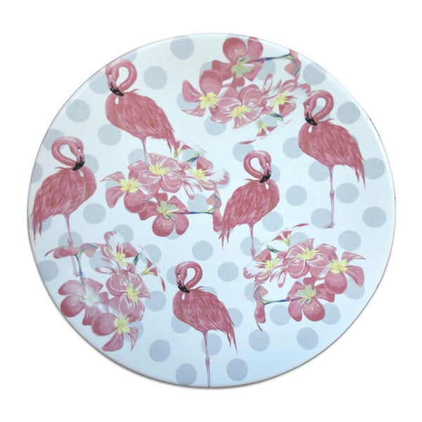 Flamingos kerámia tányér, ⌀ 25 cm