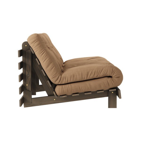 Világosbarna kinyitható kanapé 140 cm Roots – Karup Design-image-4