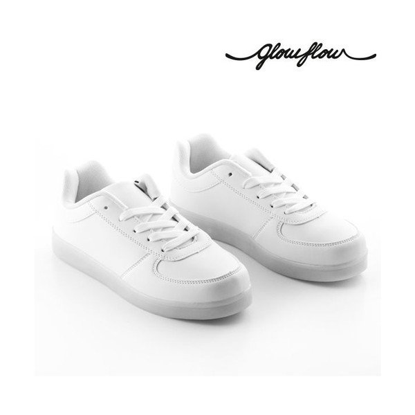 GlowFlow Trainers fehér világító LED cipő, méret 40 - InnovaGoods-image-4