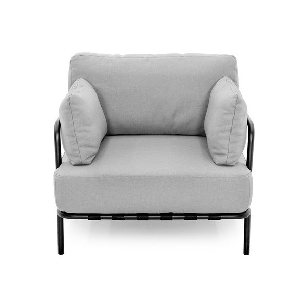 Világosszürke párnázott kerti fotel Salve – Sit Sit-image-2