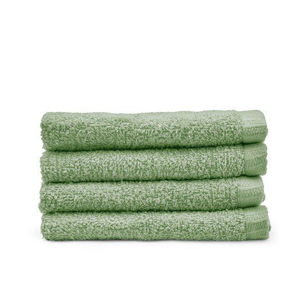 Zöld gyorsan száradó-frottír pamut törölköző szett 4 db-os 30x30 cm Quick Dry – Catherine Lansfield