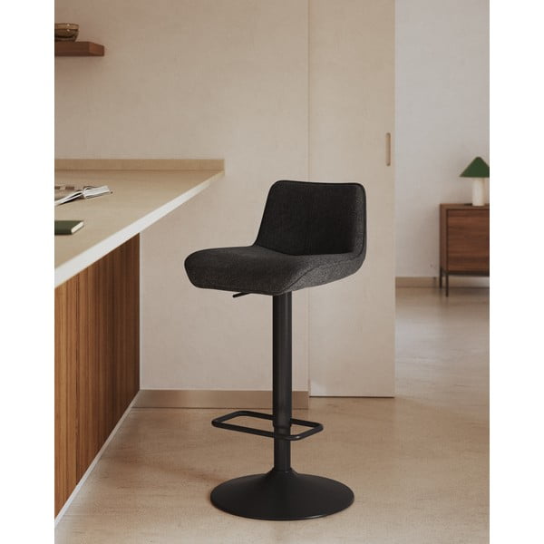 Fekete bárszék szett 2 db-os 103 cm Zenda – Kave Home-image-1