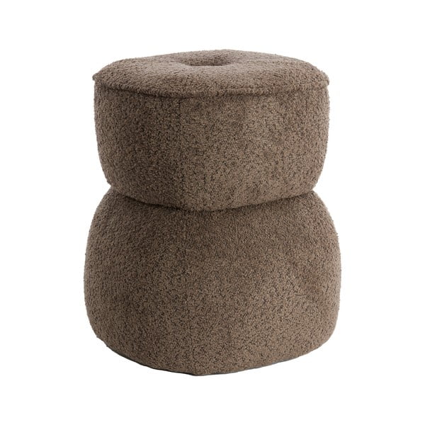 Barna buklé puff Leyla – Light & Living-image-3