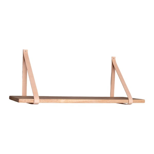 Forno fa polc barna bőr tartóval, 120 x 20 cm - House Nordic-image-1