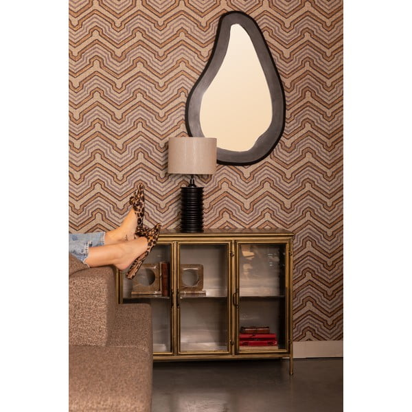 Aranyszínű fém tálalószekrény 100x80x38,5 cm Gertlush – Dutchbone-image-1