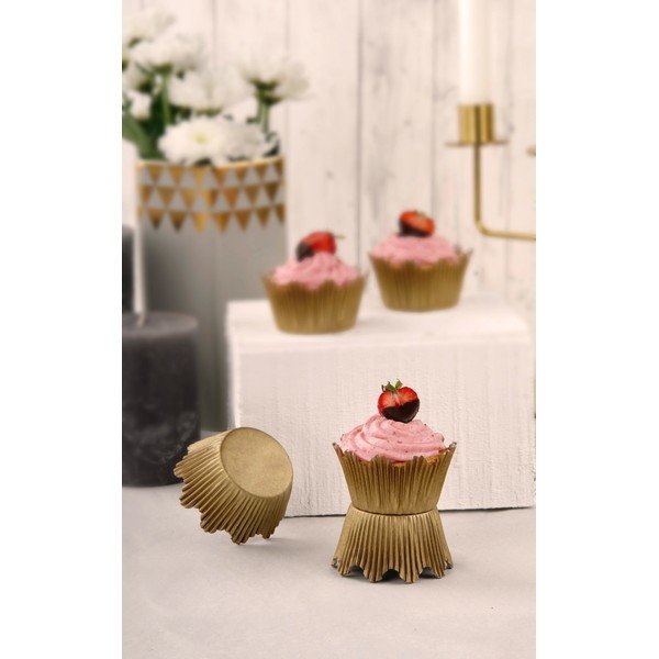 Gold 60 db aranyszínű papírkosárka, ø 5,5 cm - Dr. Oetker-image-1