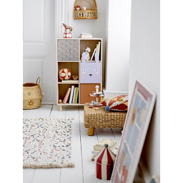 Natúr színű paulownia gyerek könyvespolc 55x89,5 cm Calle – Bloomingville Mini-image-1