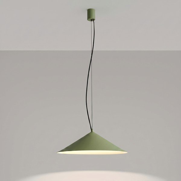 Khaki fém LED függőlámpa ø 50 cm FINT – Thoro-image-1