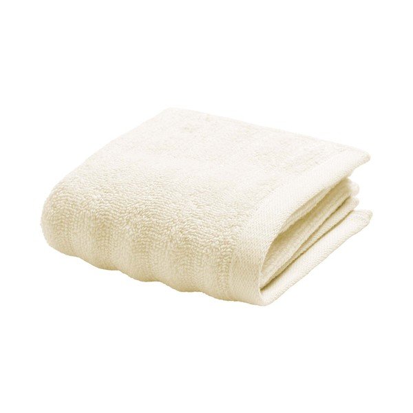 Krémszínű frottír pamut törölköző 30x50 cm Maya – douceur d'intérieur