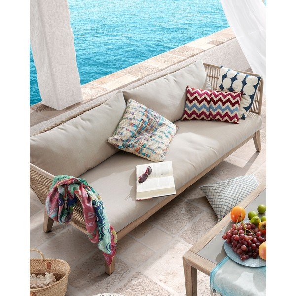 Bellano háromszemélyes bézs kanapé - Kave Home-image-3