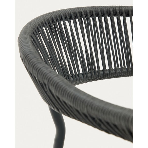 Szürke műrattan étkezőszék szett 4 db-os Futadera – Kave Home-image-3