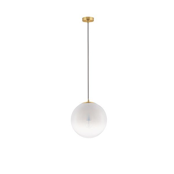 Fehér-aranyszínű üveg függőlámpa ø 30 cm Vita – Nova Luce