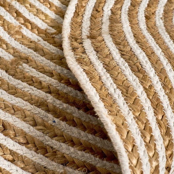 Natúr színű juta kerek szőnyeg ø 100 cm Natur – Casa Selección-image-2