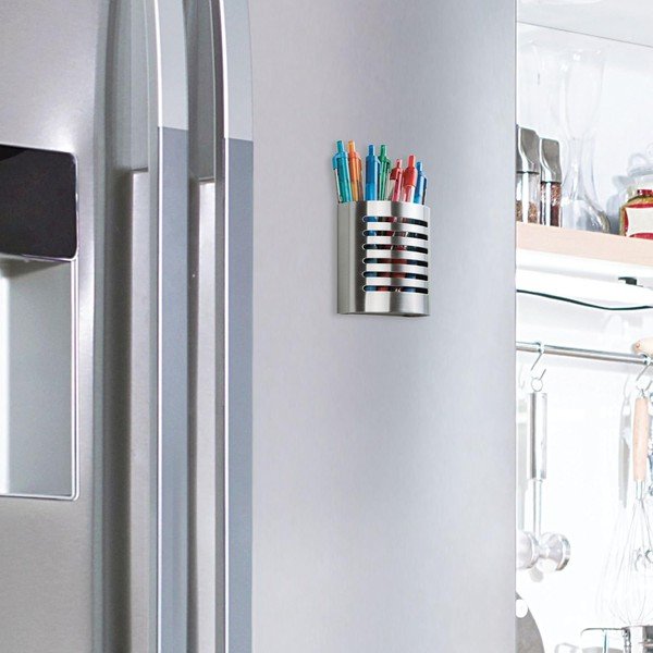 Forma fém mágneses ceruzatartó, 5,5 x 10 cm - iDesign-image-2
