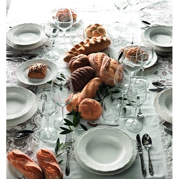 Fehér mély porcelán tányér ø 22 cm Gran Gala – Brandani-image-1