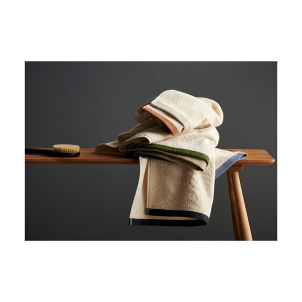 Barna-bézs pamut fürdőlepedő 70x140 cm Contrast – Södahl-image-2