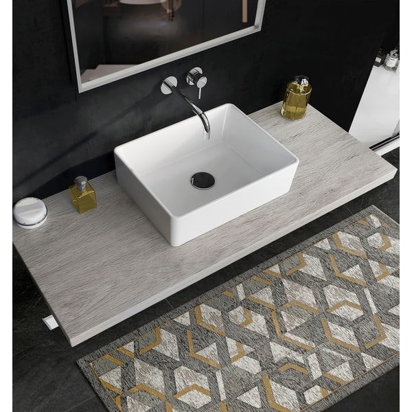 Hypnotik szürke-sárga futószőnyeg, 55 x 190 cm - Floorita-image-3