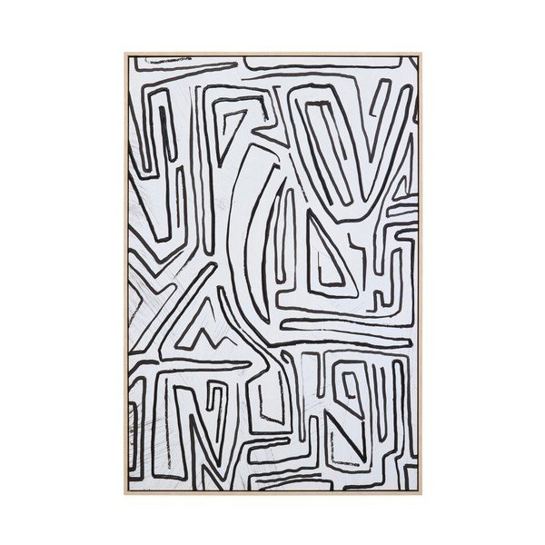 Keretezett-vászon kép 83x123 cm Astratto – Premier Housewares