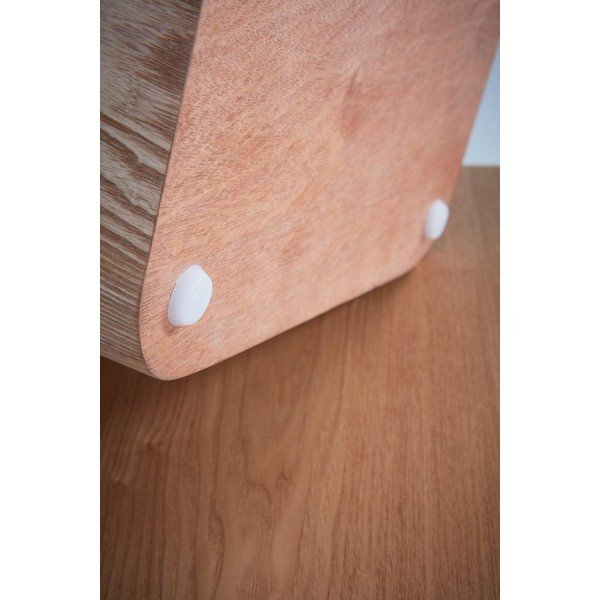 Tárolóasztal szett 2 db-os kőrisfa dekorral 40x40 cm Cubo – Jotex-image-3