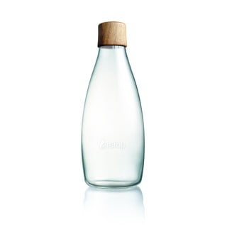 Fa kupakos üvegpalack élettartam garanciával, 500 ml - ReTap