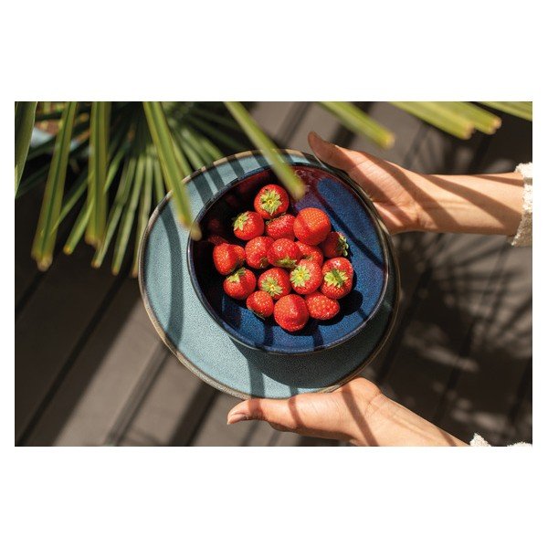 Like Lave sötétkék agyagkerámia tál, 22 x 21 cm - Villeroy & Boch-image-1