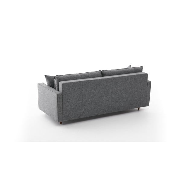 Sötétszürke kinyitható kanapé 210 cm Eva – Balcab Home-image-4