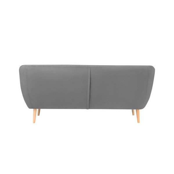 Sardaigne szürke bársony kanapé, 188 cm - Mazzini Sofas-image-3