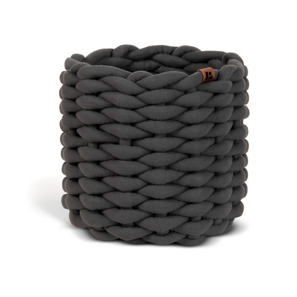 Textil tárolókosár ø 21x17 cm Peach Skin Round S – Bigso