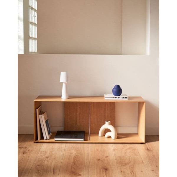 Natúr színű moduláris polcrendszer tölgyfa dekorral 101x38 cm Litto – Kave Home-image-3