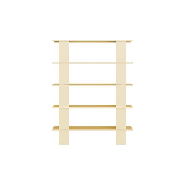 Sárga fém könyvespolc 120x156x37 cm Hes – noo.ma-image-3