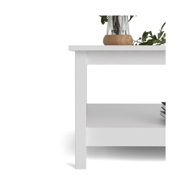 Fehér dohányzóasztal 81x81 cm Madrid - Tvilum-image-3