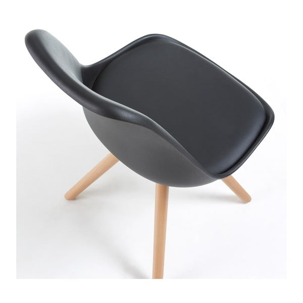 Lumos fekete szék, bükkfa lábakkal - loomi.design-image-2