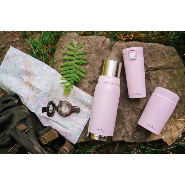Fuori rózsaszín thermo utazóbögre, 400 ml - Vialli Design-image-1