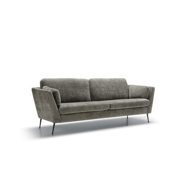 Szürke bársony kanapé 220 cm Mynta – Sits-image-2