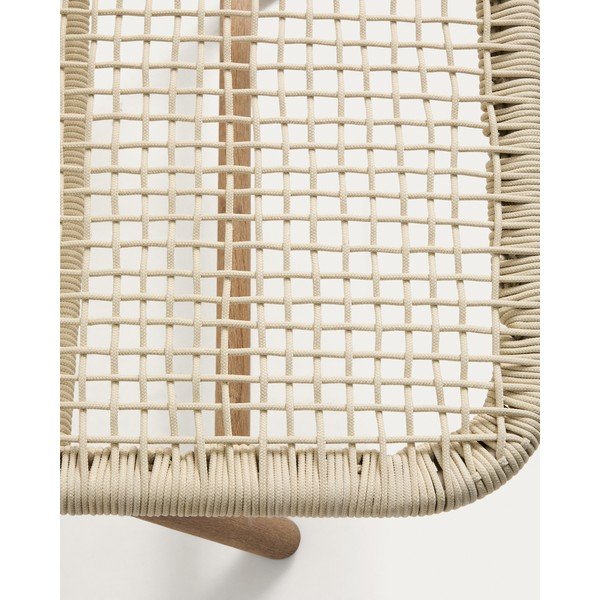 Krémszínű fém állítható kerti napozóágy Dandara – Kave Home-image-4