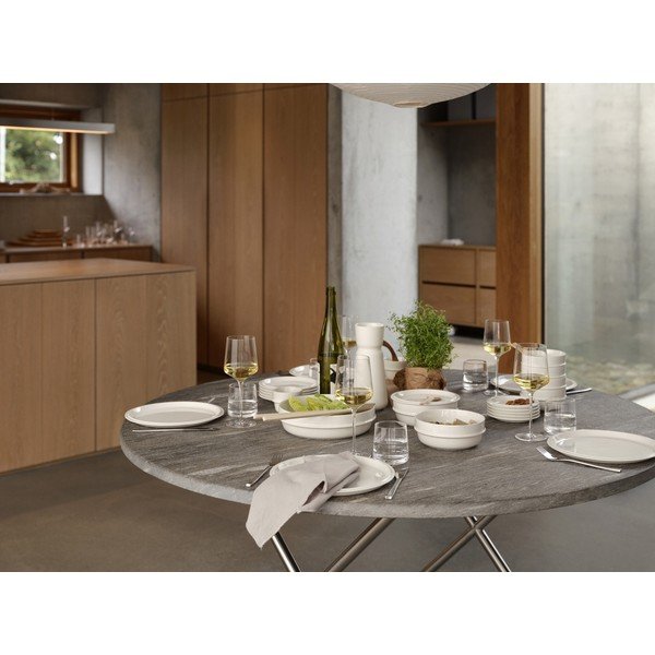 Krémszínű desszertes porcelán tányér ø 20 cm Eau – Zone-image-3