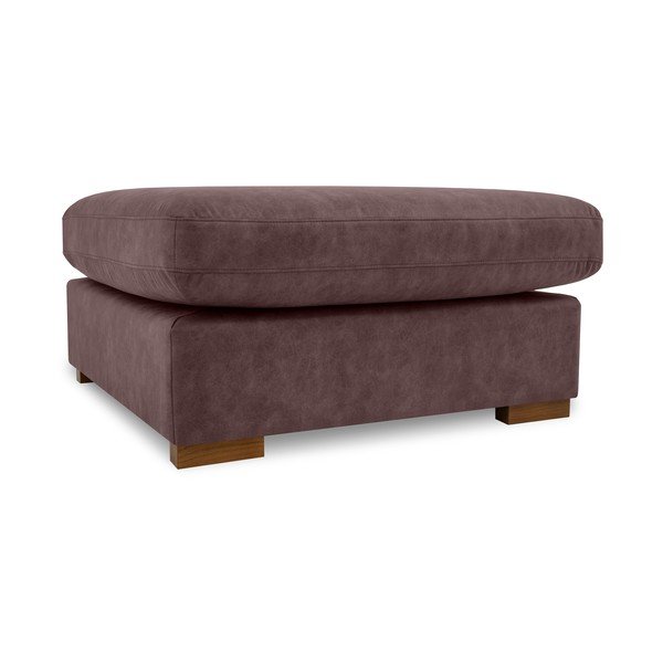 Sötétbarna bőrutánzat lábtartó Hamburg – Scandic-image-4