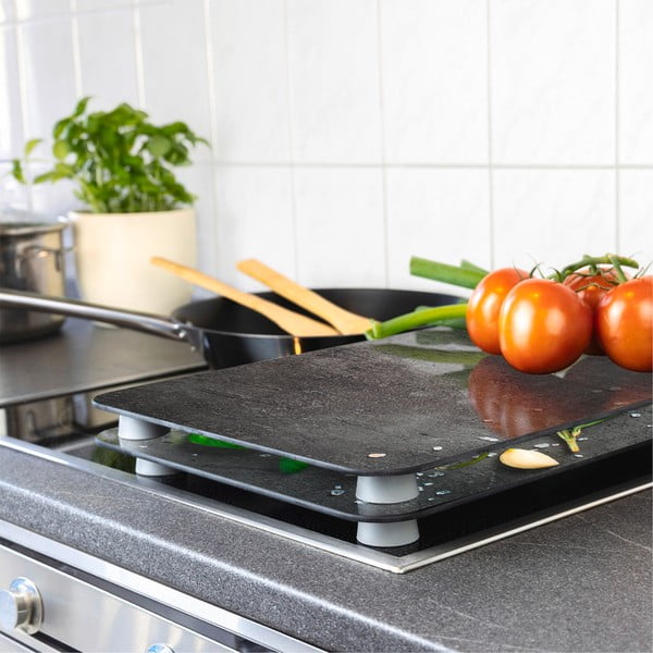 Edzett üveg tűzhely fedőlap szett 2 db-os 52x30 cm Rosemary – Maximex-image-1