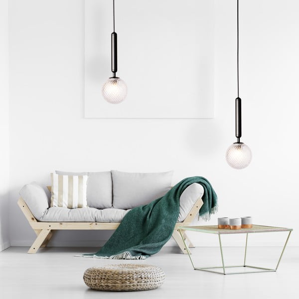 Musa fekete függőlámpa, magasság 150 cm - SULION-image-1