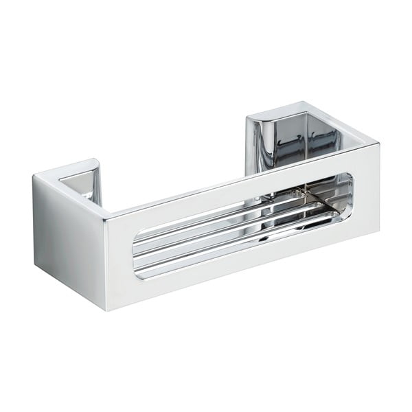 Correct: Ezüstszínű öntapadós műanyag fürdőszobai polc Bralia - Wenko-image-2