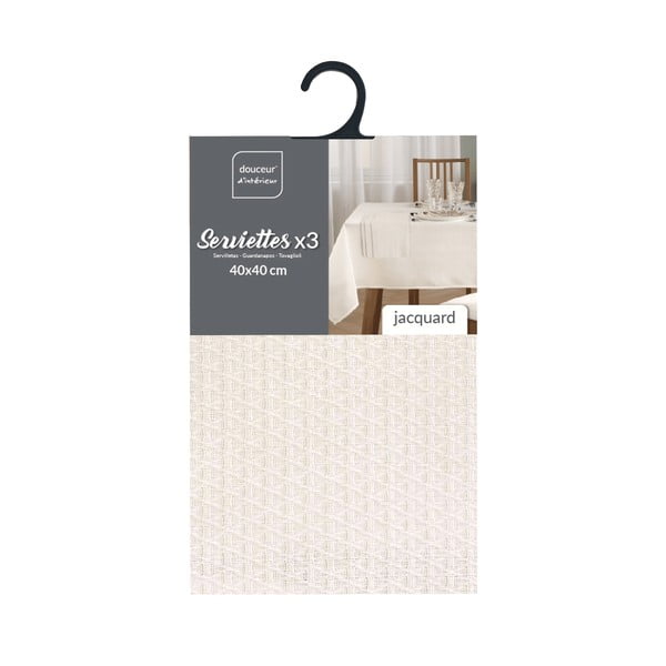 Szalvéta szett 3 db-os 40x40 cm Stella – douceur d'intérieur-image-1
