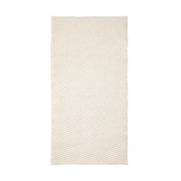 Krémszínű kézi szövésű pamutkeverék futószőnyeg 70x140 cm Mascarell – Kave Home
