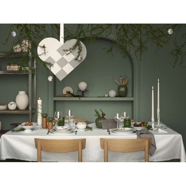 Zöld-natúr színű tömörfa só- és borsőrlő Hammershøi – Kähler Design-image-4