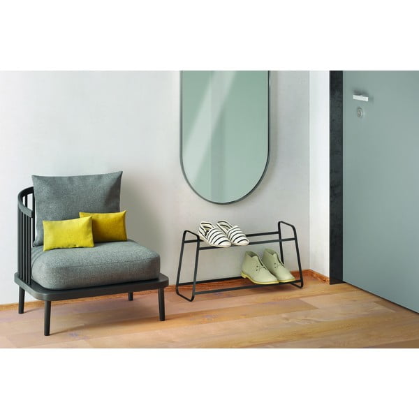 Derby fekete kétszintes cipőtartó - Metaltex-image-1