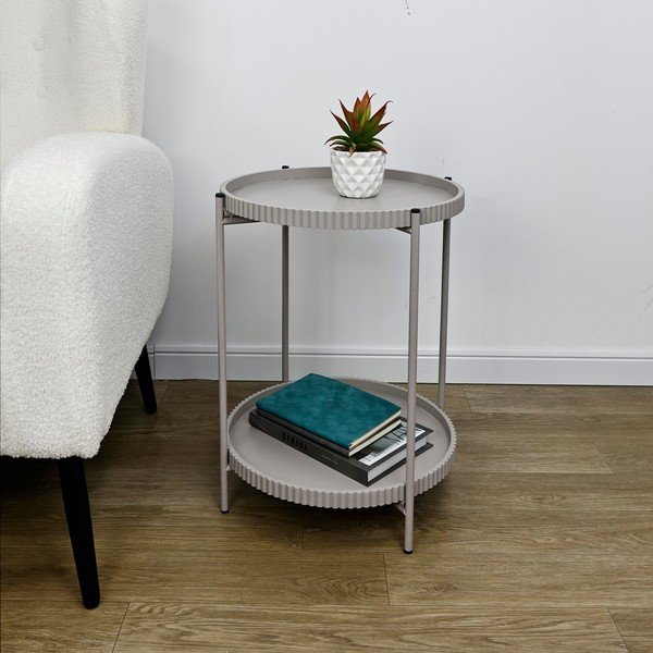 Fém kerek tárolóasztal ø 42 cm Herdys – Yes Everyday-image-1