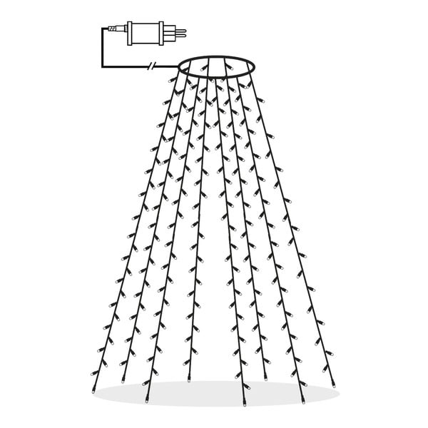 Fényfüzér karácsonyi mintával, izzók száma 160 db, hosszúság 200 cm Serie LED – Star Trading-image-4