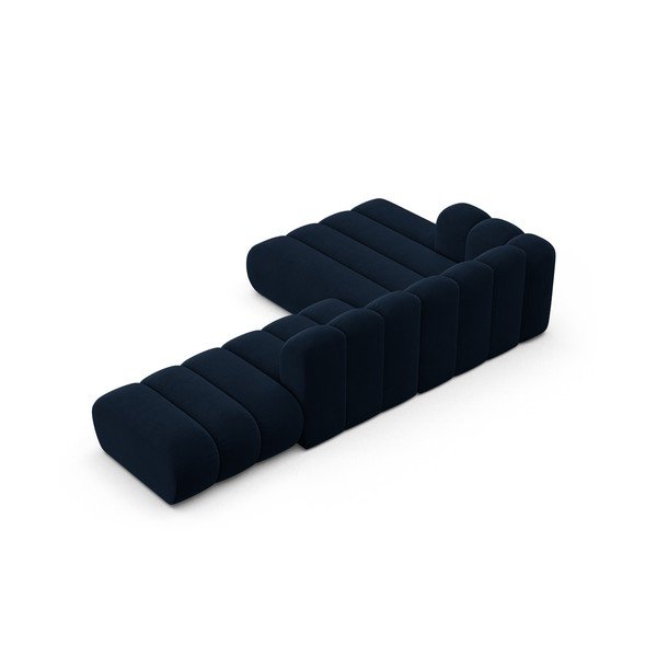 Sötétkék sarokkanapé (bal oldali) Lupine – Micadoni Home-image-3