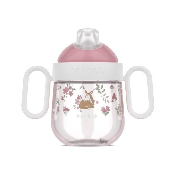 Világos rózsaszín műanyag gyerek bögre 200 ml Fairy Garden – Mepal-image-3