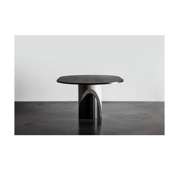 Étkezőasztal tölgyfa dekoros asztallappal 180x120 cm Sharp - Lyon Béton-image-4