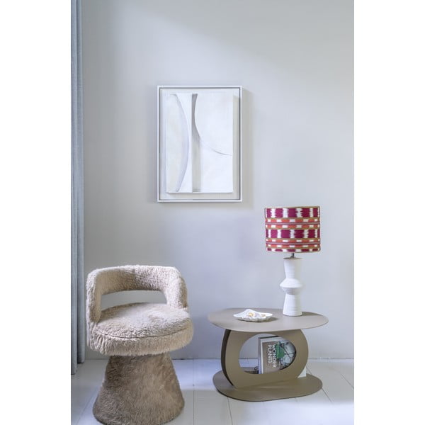 Bézs fém dohányzóasztal 55x66 cm Tonda – Spinder Design-image-4